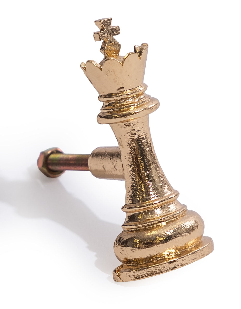 Gold King Chess Piece Drawer Knob