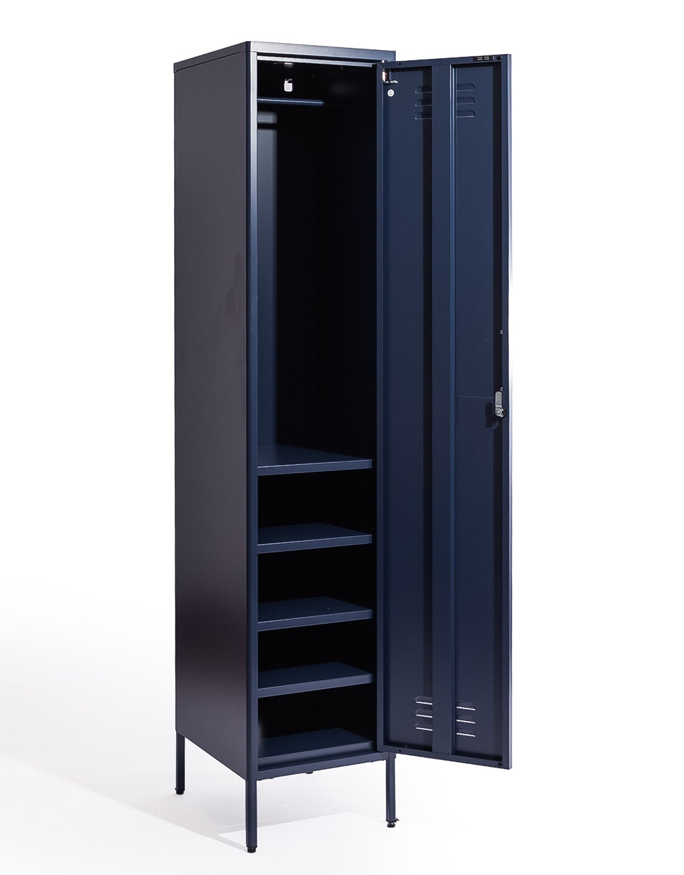 Tall Steel Metal Locker in Navy Blue