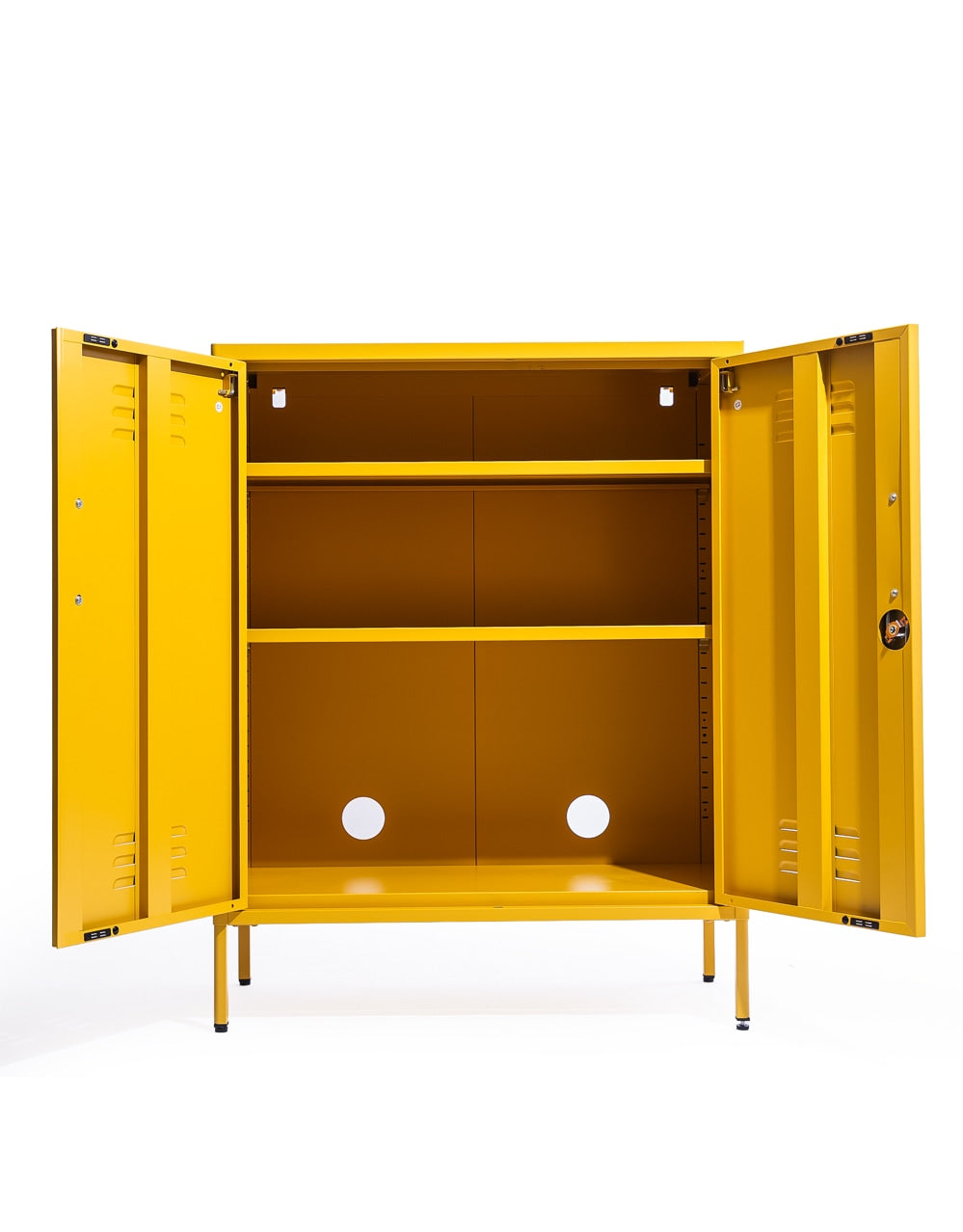 Medium Steel Metal Locker in Mustard Yellow