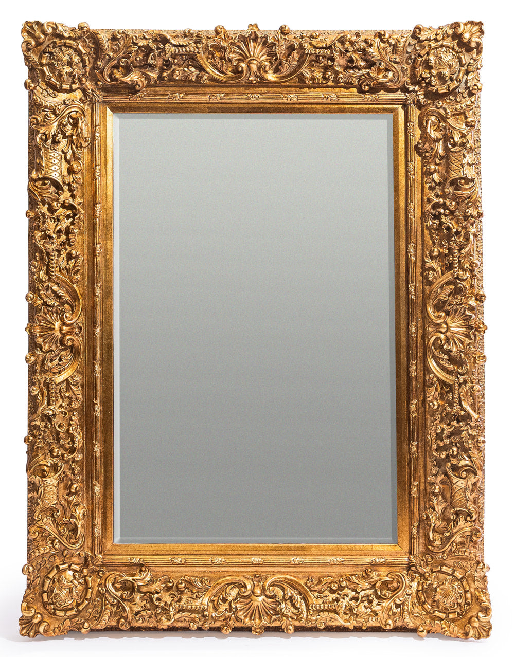 Large Gold Ornate Carved Mirror