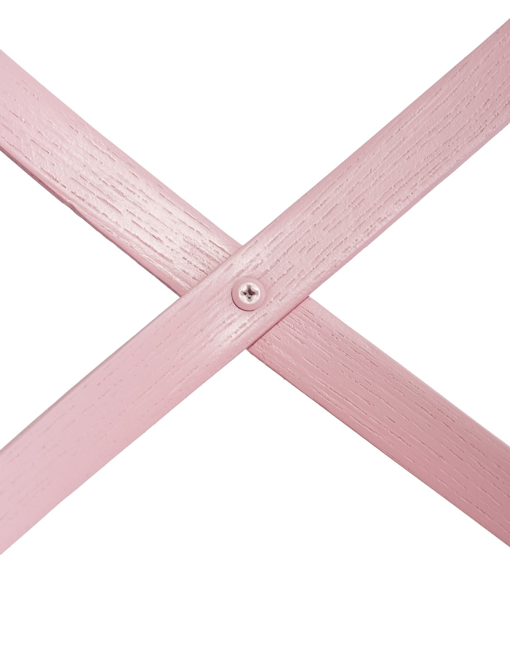 Pastel Pink Reclaimed Elm Cross-Back Dining Chair