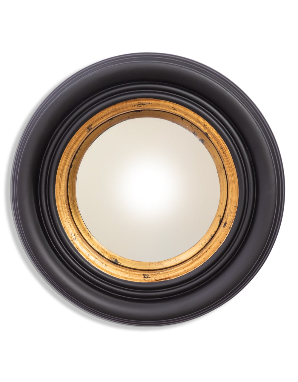 Round Black 25cm Convex Mirror