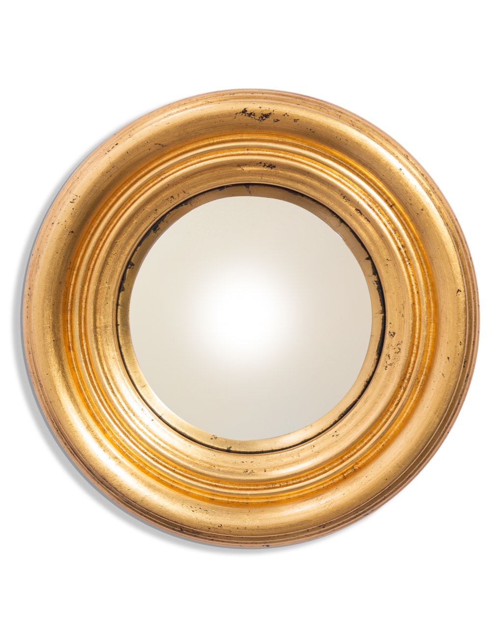 Round Gold 25cm Convex Mirror