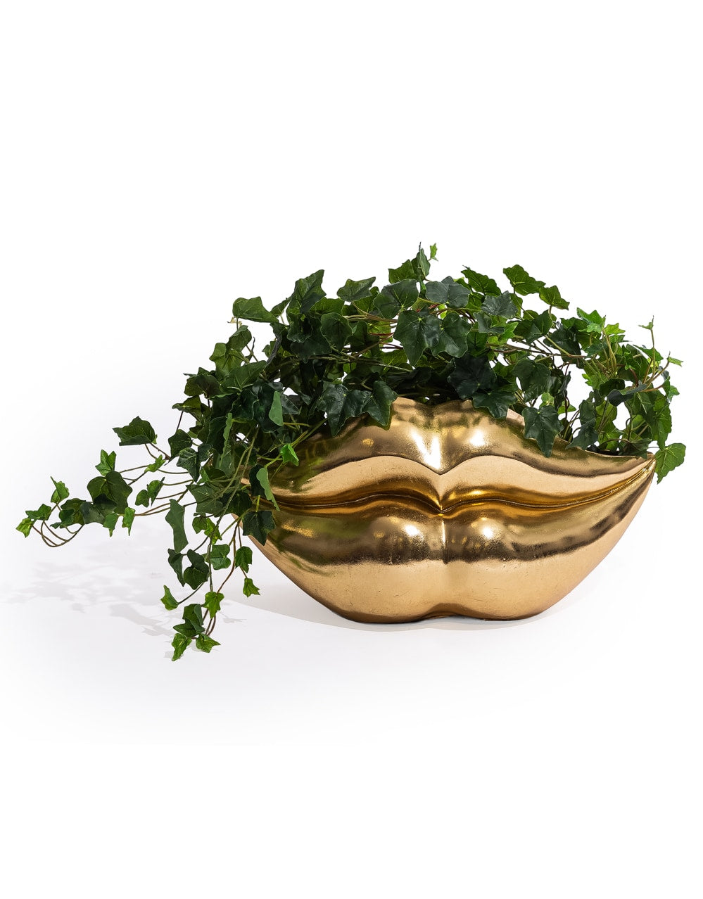 Extra Large Gold Lips Planter