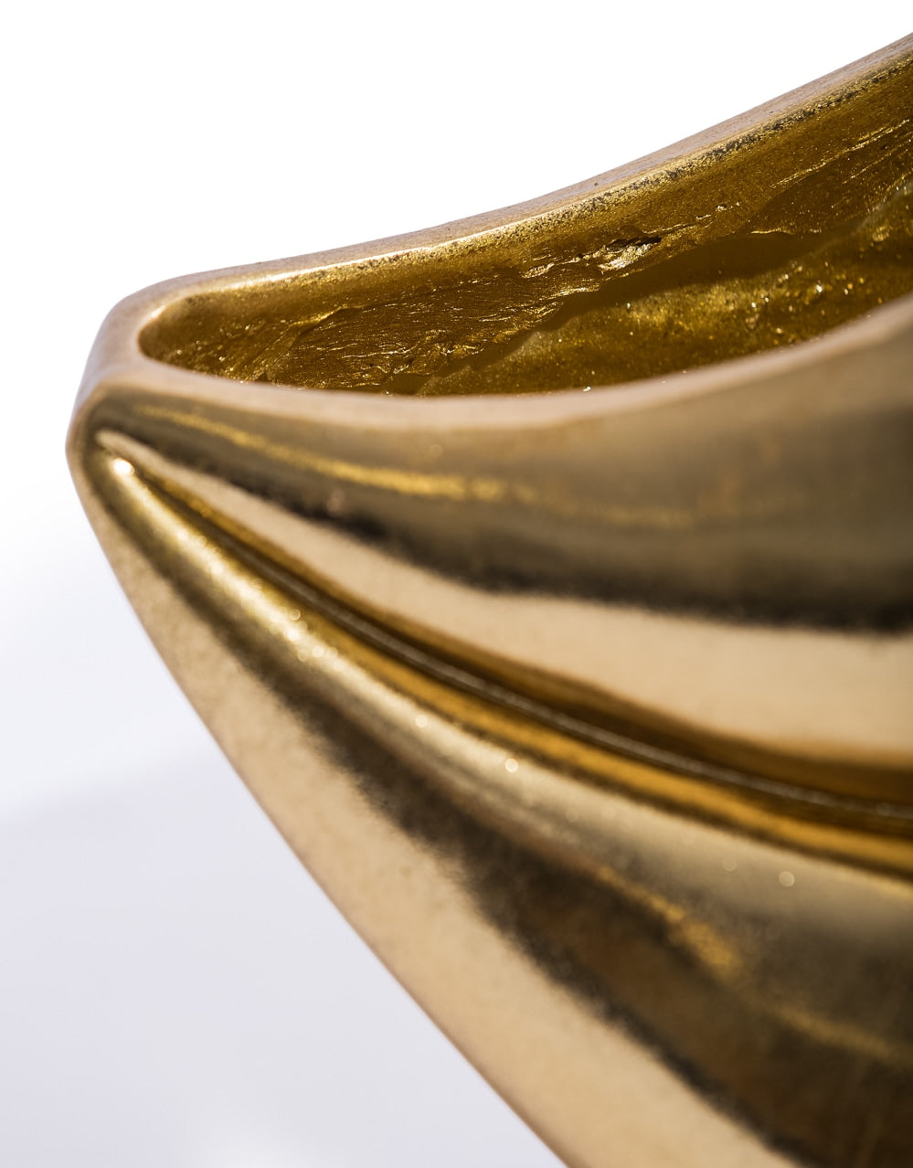 Extra Large Gold Lips Planter