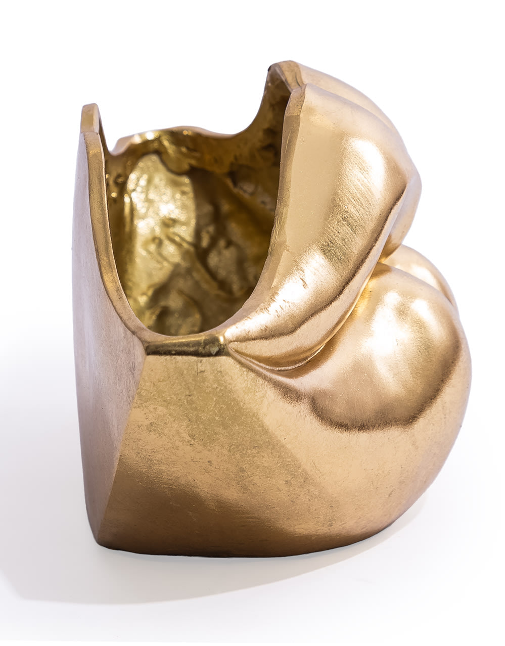 Extra Large Gold Lips Planter