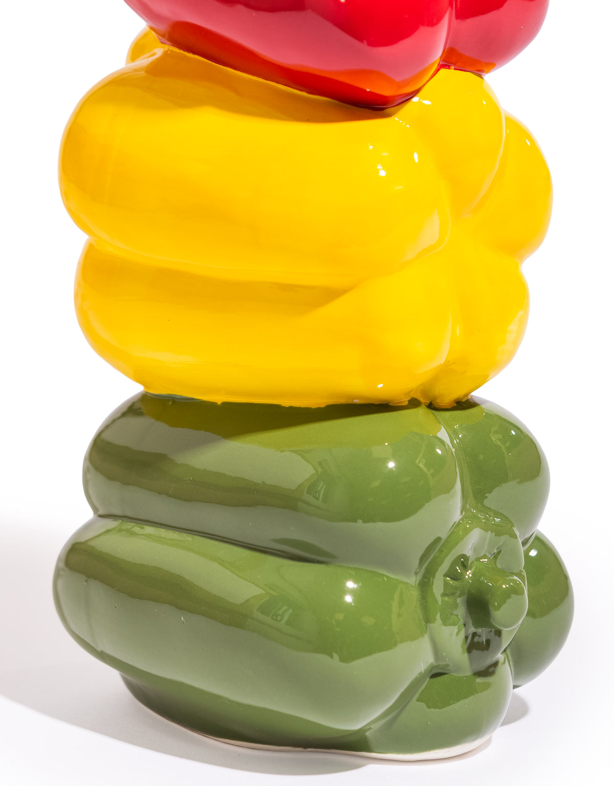 Mixed Peppers Ceramic Stem Vase