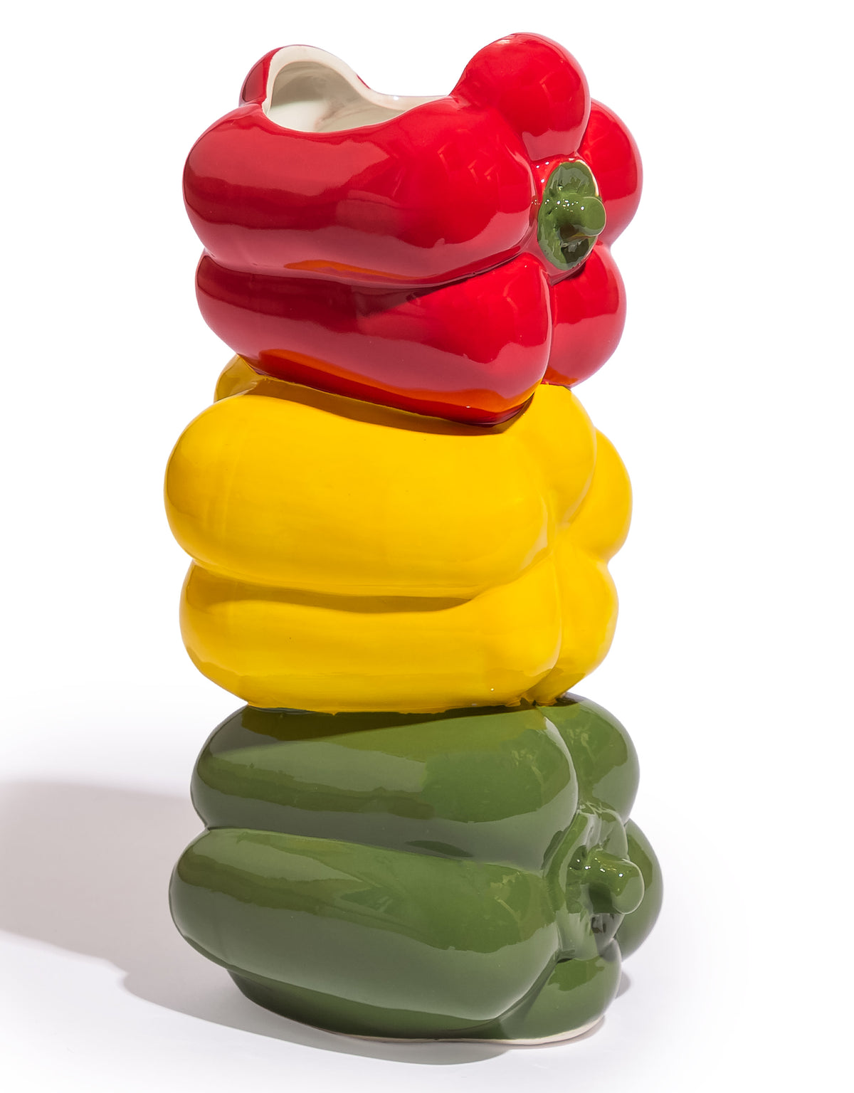 Mixed Peppers Ceramic Stem Vase