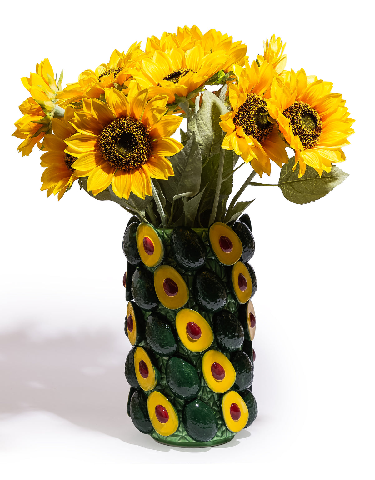 Large Multi Avocado Ceramic Vase