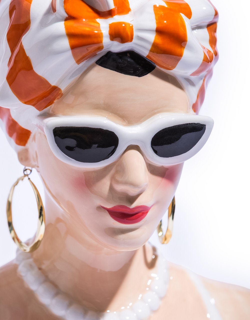 "Summer Chic" Lady Bust Vase