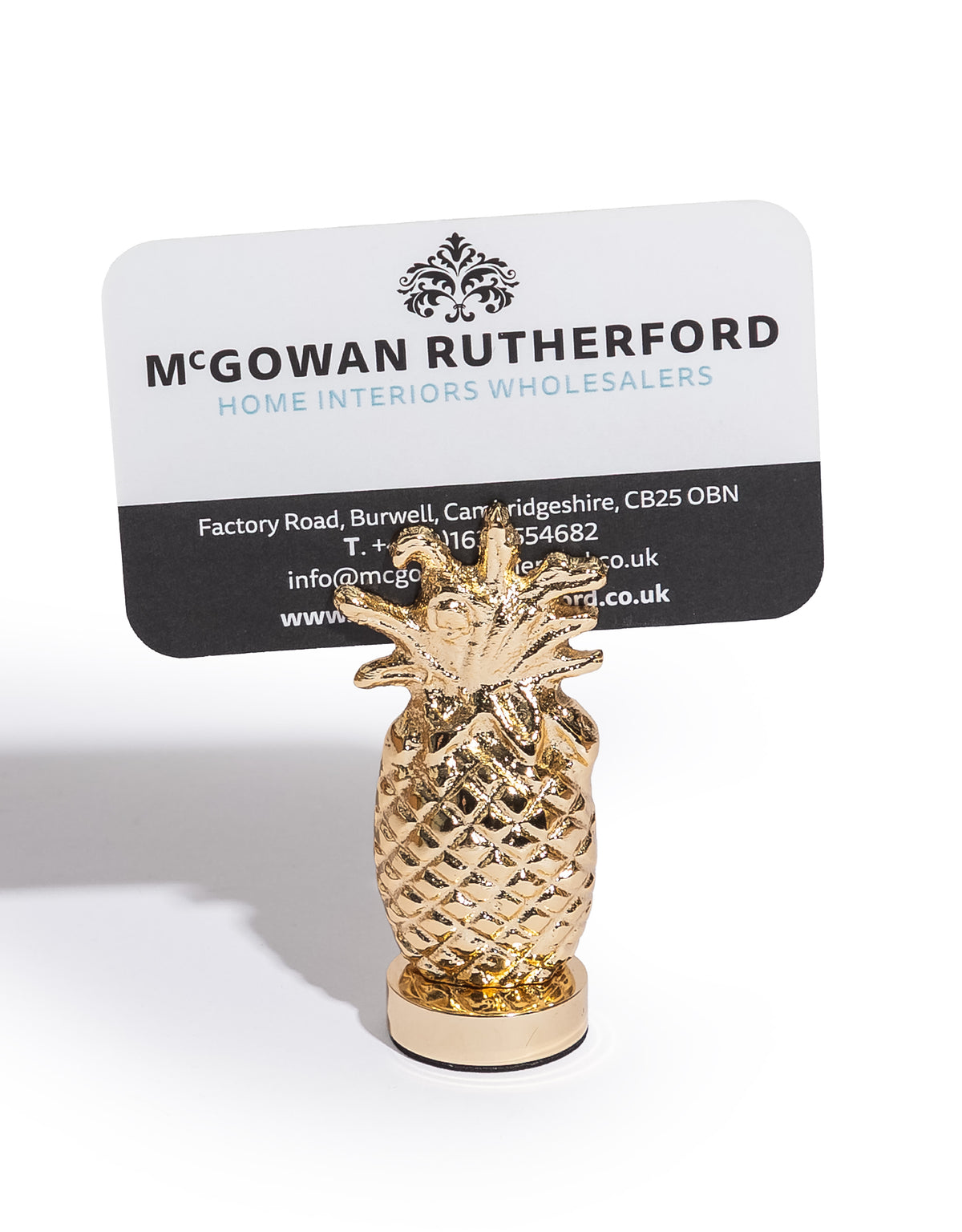 Gold Pineapple Card / Photo Holder