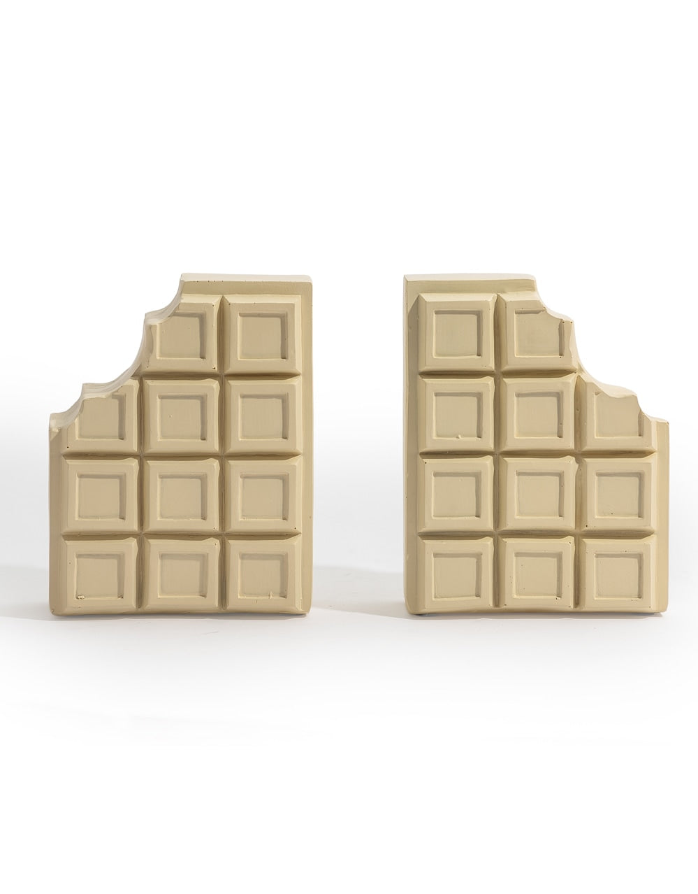 Set of White Chocolate Bars Bookends