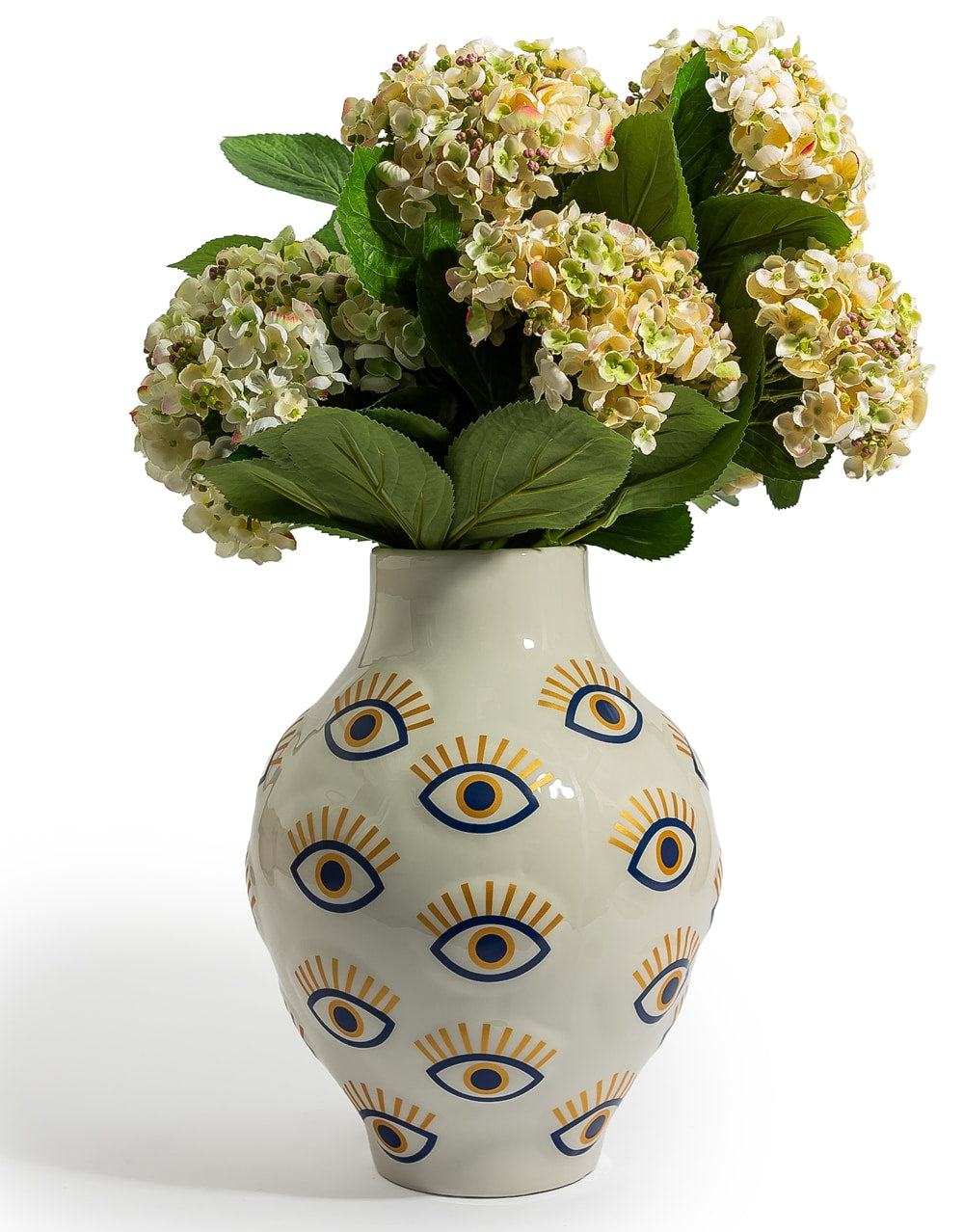 Large Ceramic Multi "Nazar" Eye Vase
