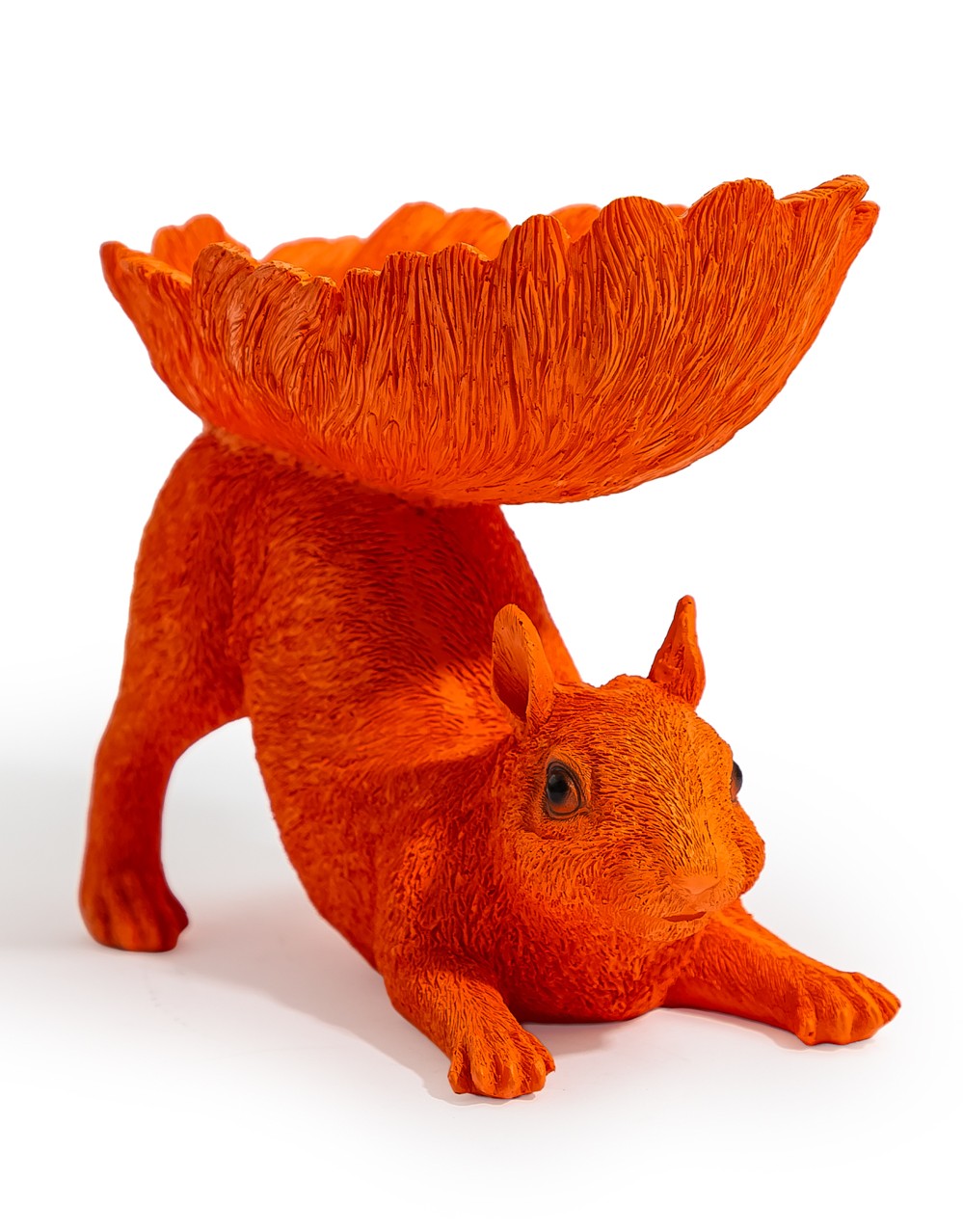 Atomic Orange Squirrel Storage Bowl