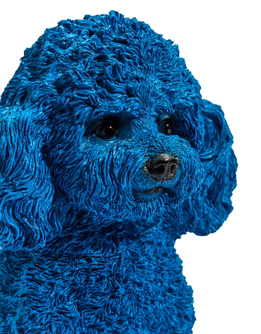 Electric Blue Poodle Ornament