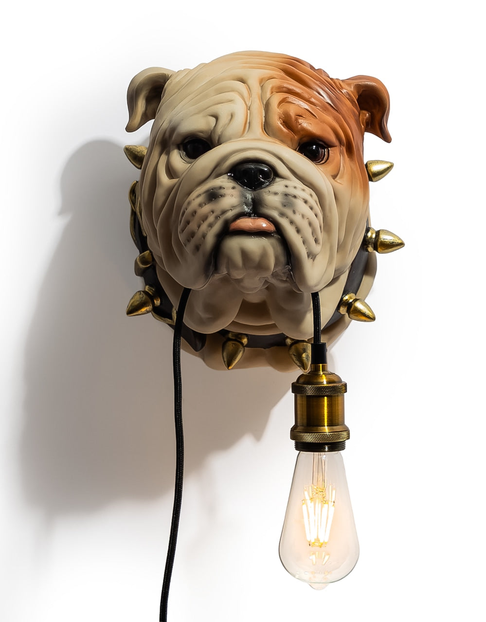 Bulldog Head Wall Light