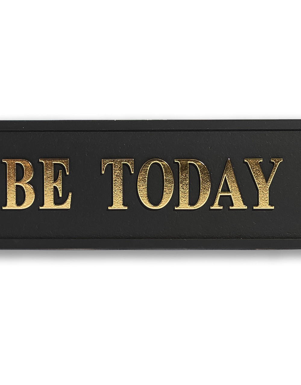 Black & Gold "Maybe Today Satan" Wall Sign
