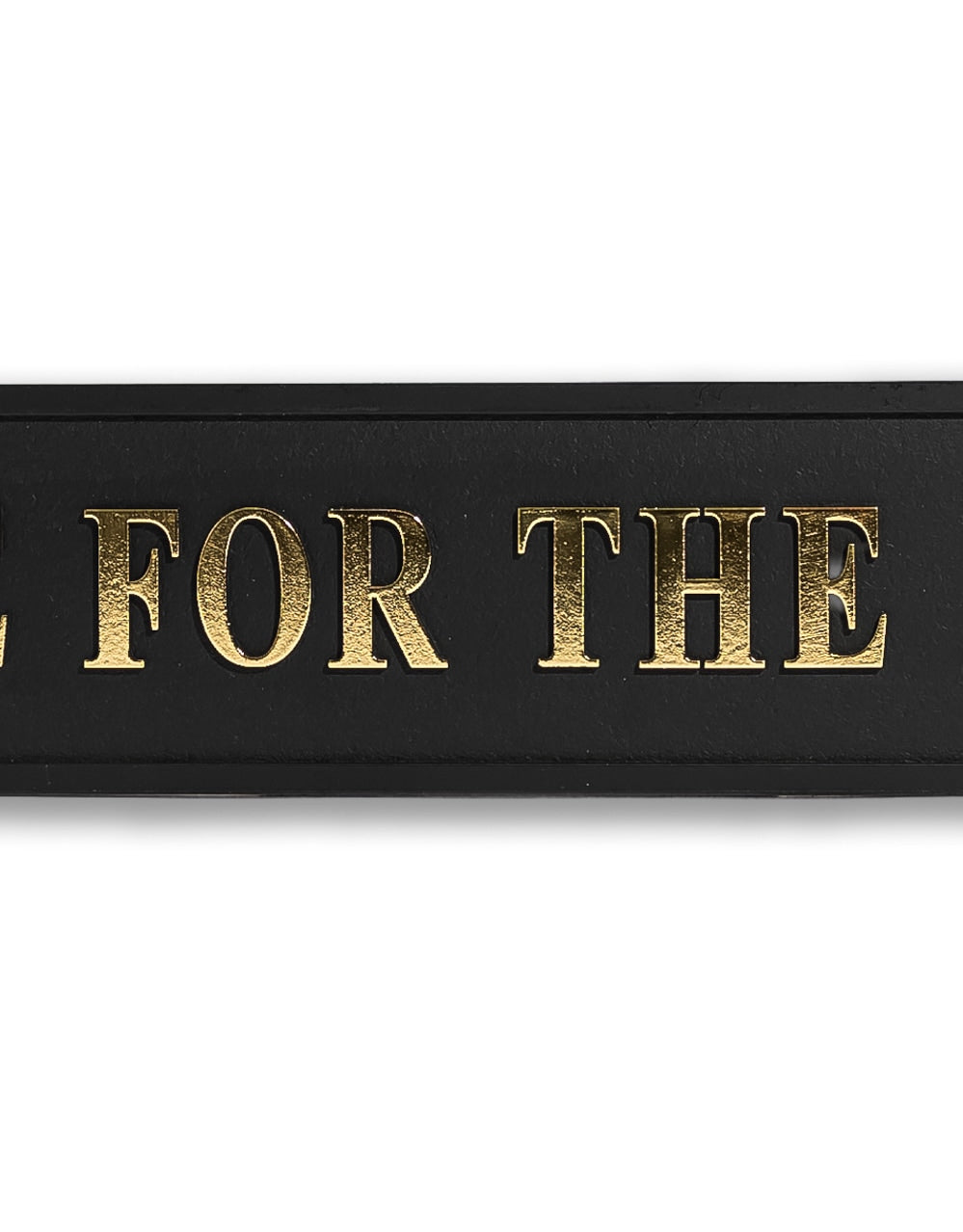 Black & Gold "One For The Road" Wall Sign