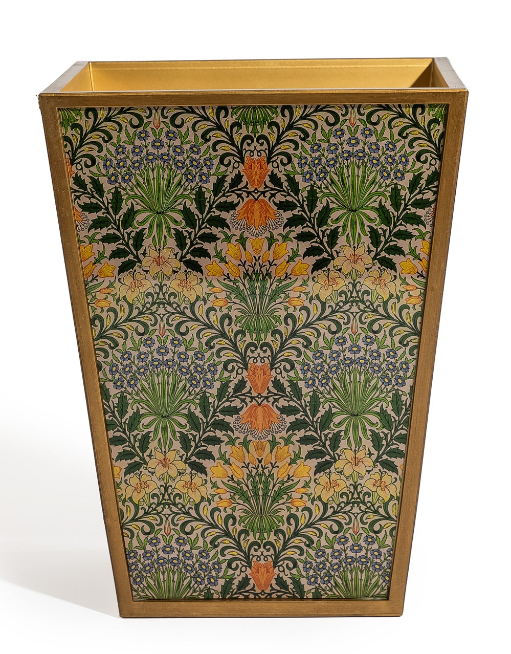Floral Pattern Waste Paper Bin