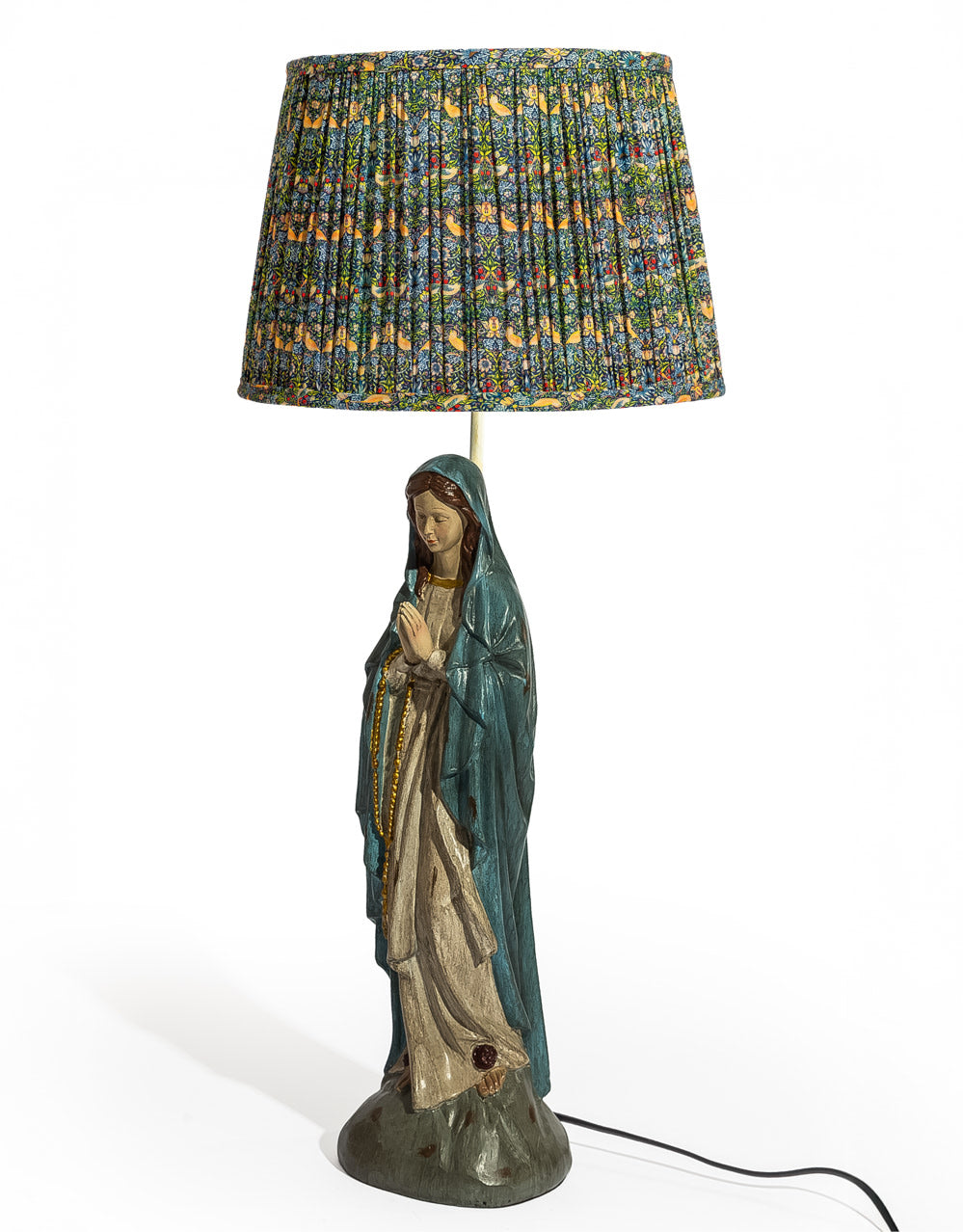 "Strawberry Thief" Gathered / Pleated 40cm Lampshade