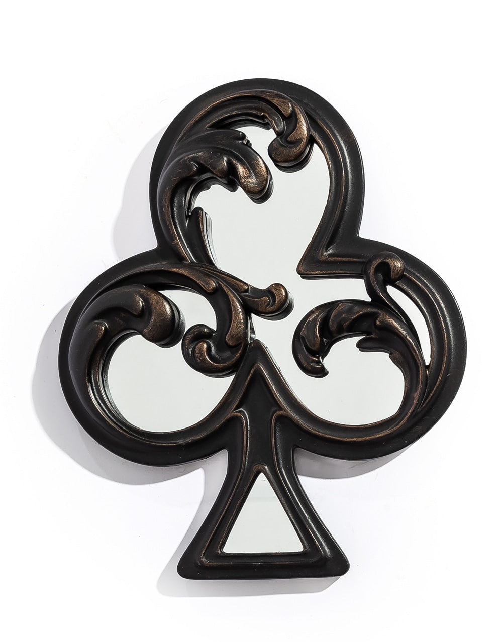 Antique Black "Club" Mirrored Wall Ornament