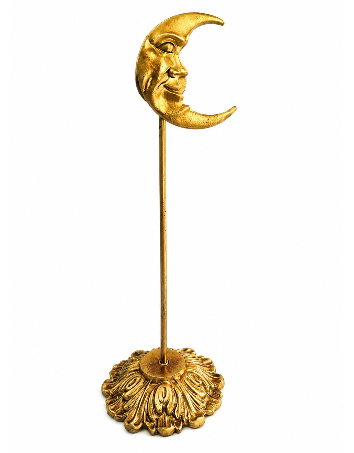 Gold "Moon" Magnetic Card / Photo Holder on Stand