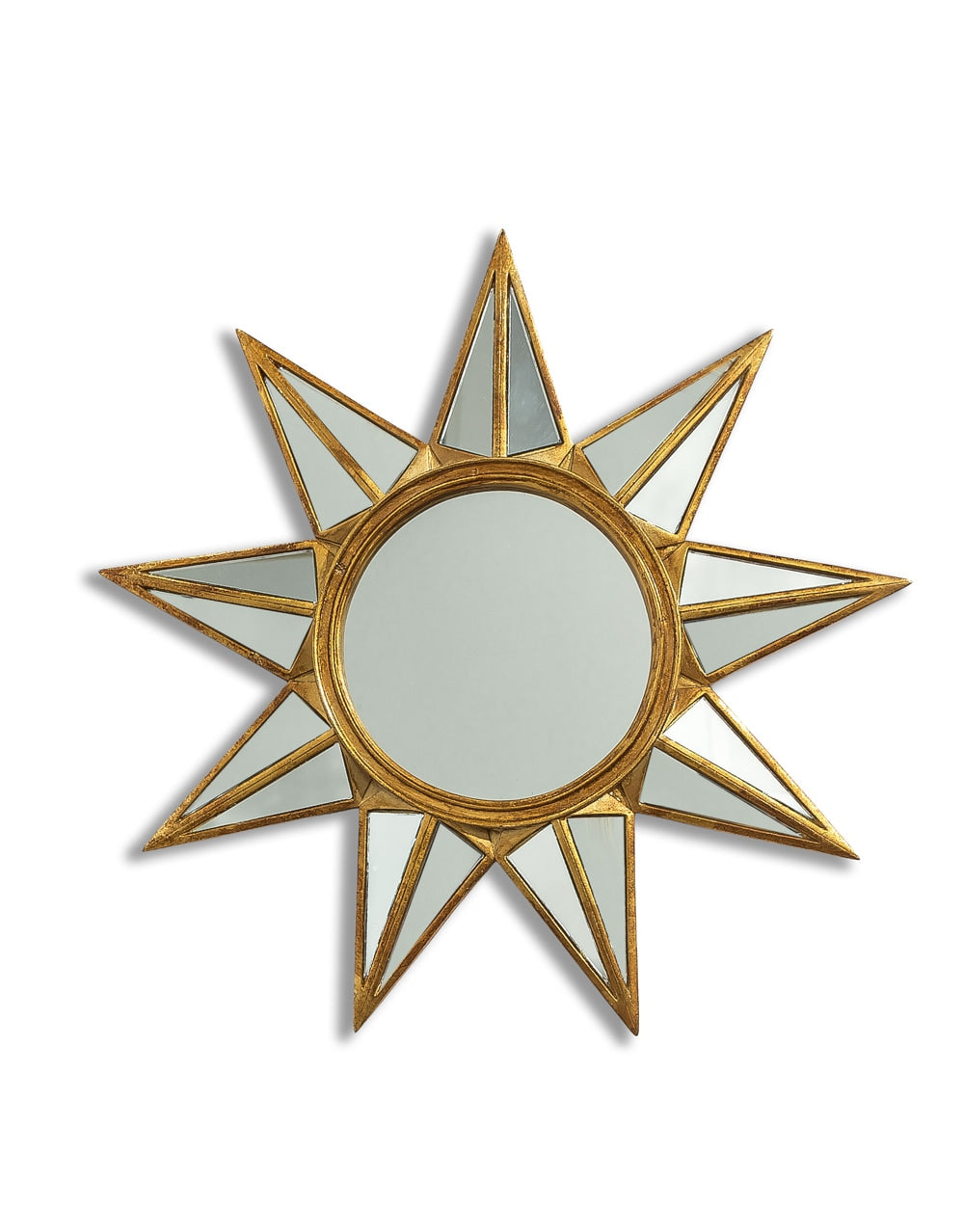 Antique Gold "Mirrored Star" Wall Mirror