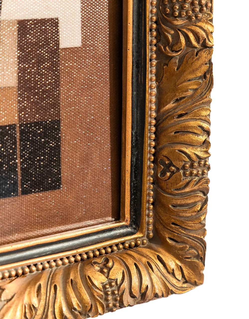 Gold Ornate Framed "Abstract Forms" Art Print