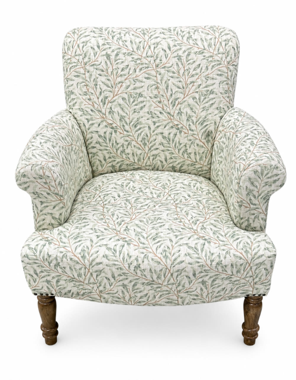 Green "Willow Boughs" William Morris Patterned Occasional Armchair
