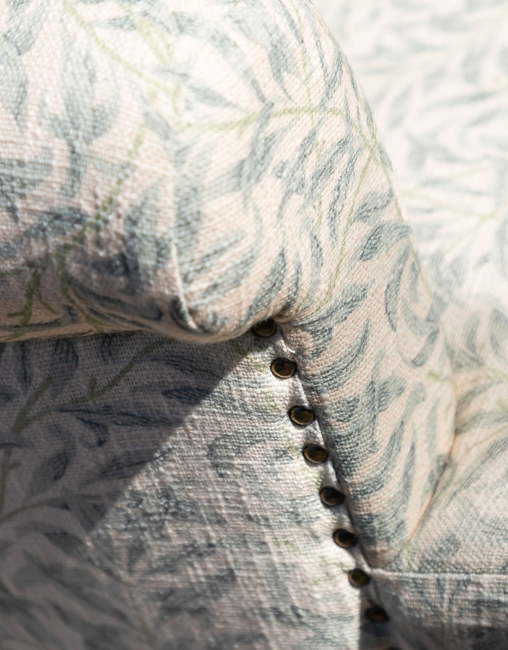 Blue "Willow Boughs" William Morris Patterned Occasional Armchair