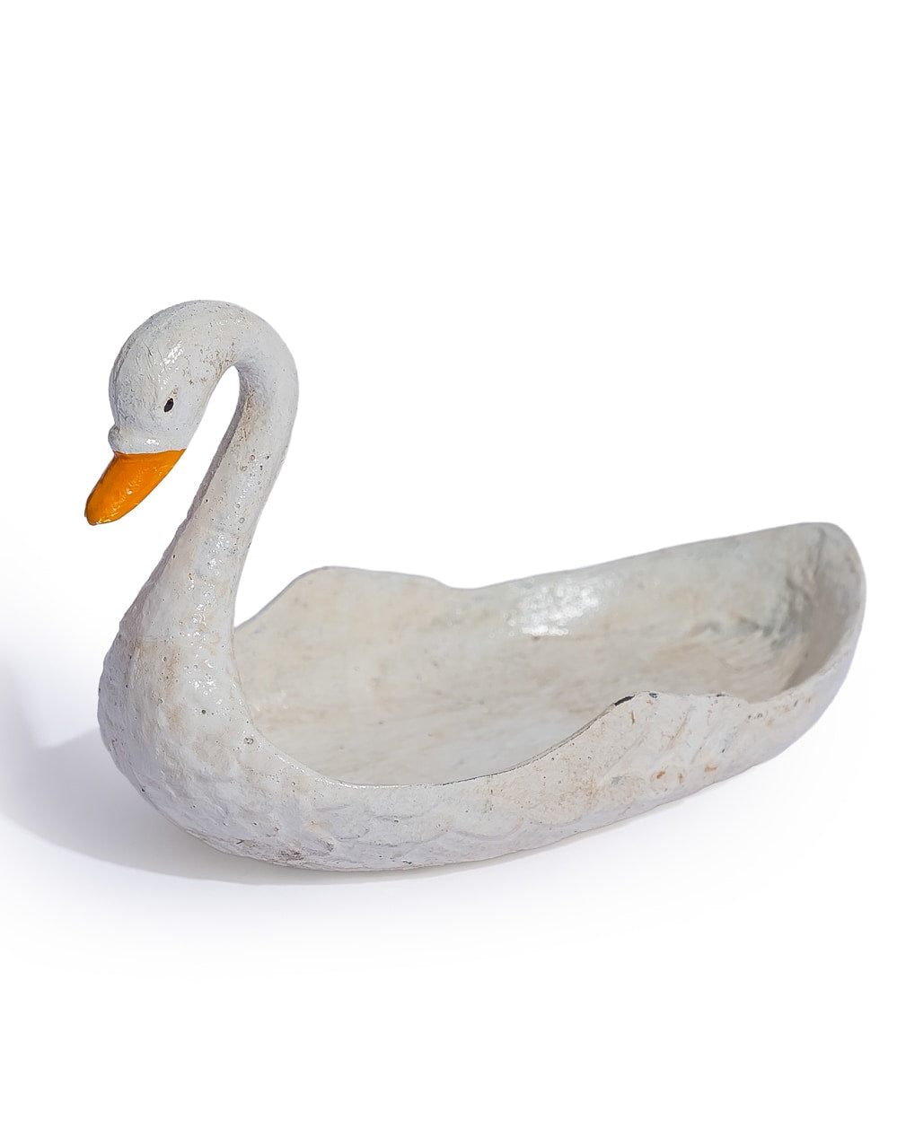 Cast Iron White Swan Coin Dish