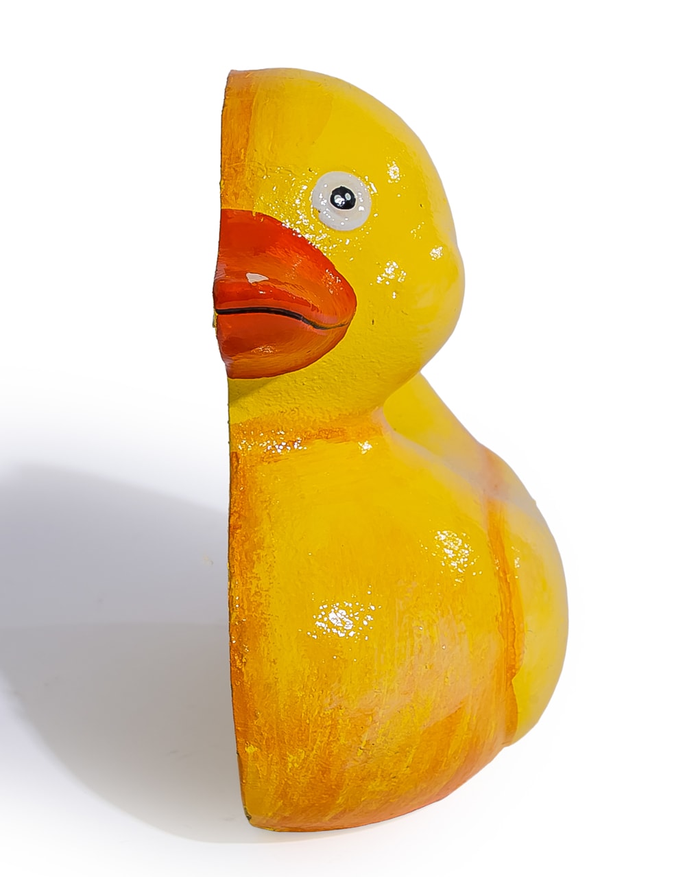Large Cast Iron Yellow Duck Door Stop