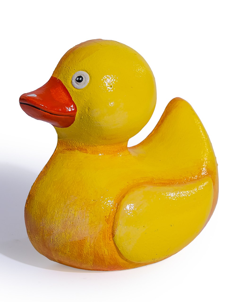 Large Cast Iron Yellow Duck Door Stop