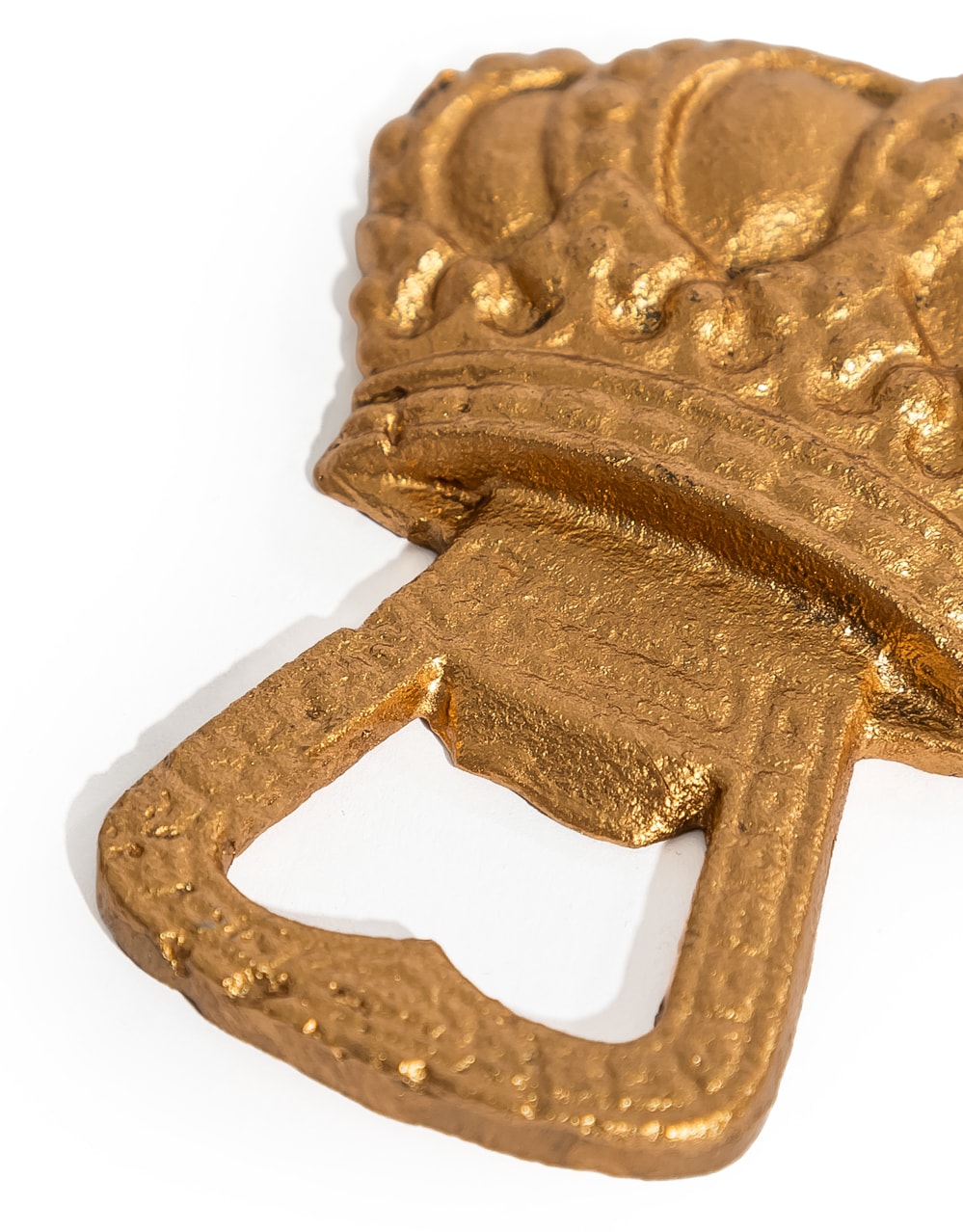 Antiqued Gold Regal Crown Bottle Opener