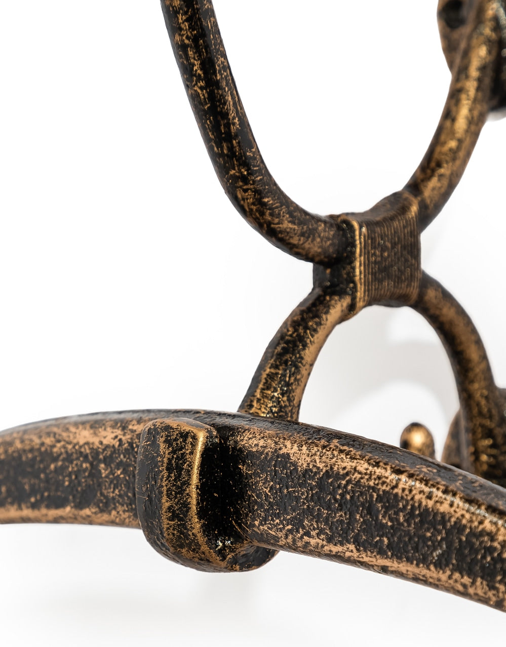 Bronze Cast Iron Wall-Mounted Coat / Suit Hanger