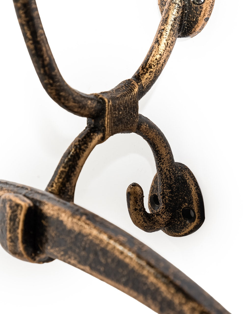 Bronze Cast Iron Wall-Mounted Coat / Suit Hanger