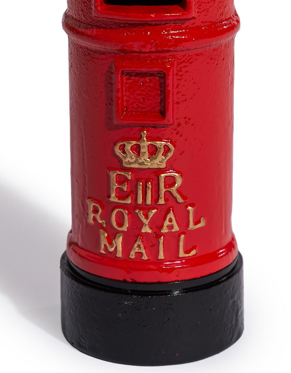 Cast Iron Red Post Box Coin Bank