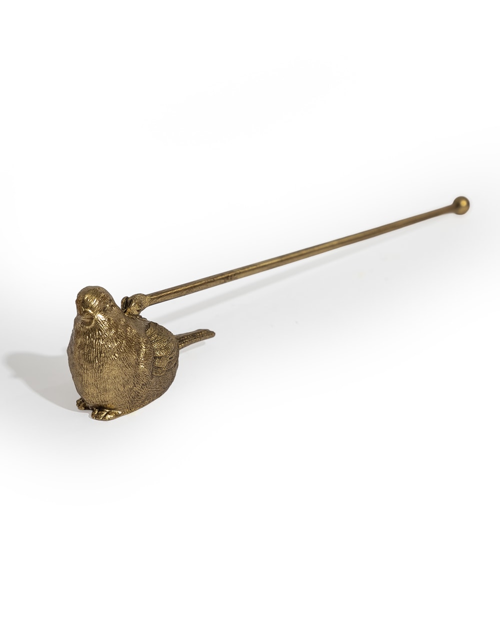 Antique Gold Sparrow Bird Candle Snuffer