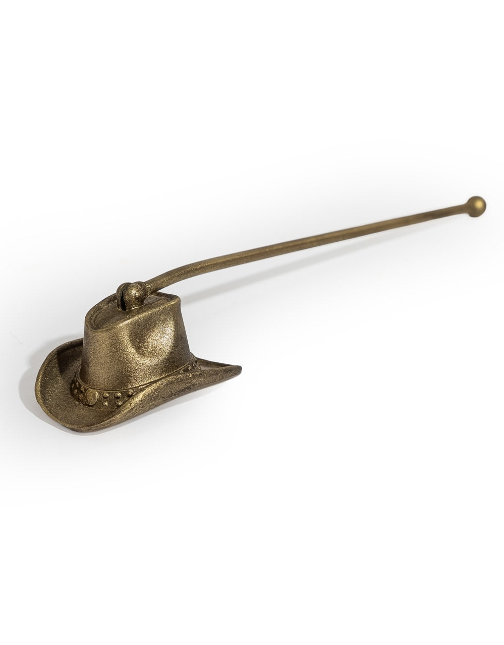 Antique Gold Cowboy Hat Candle Snuffer