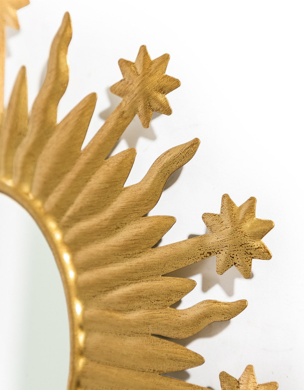 Gold Ex-Voto "Celeste" Sun Wall Mirror