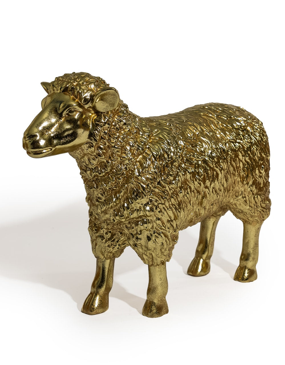 Medium Gold Sheep Figure