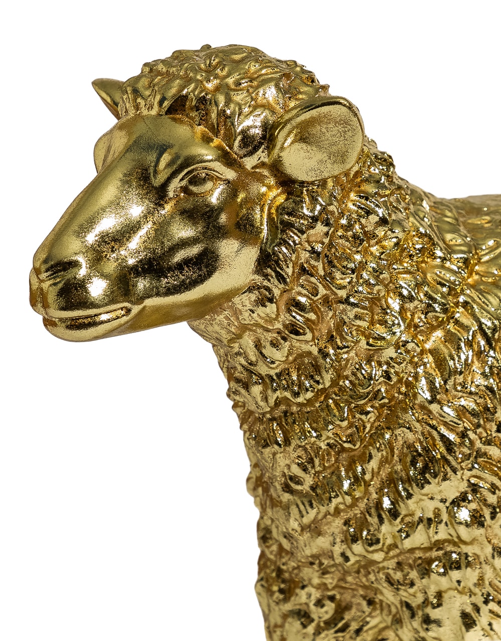 Medium Gold Sheep Figure