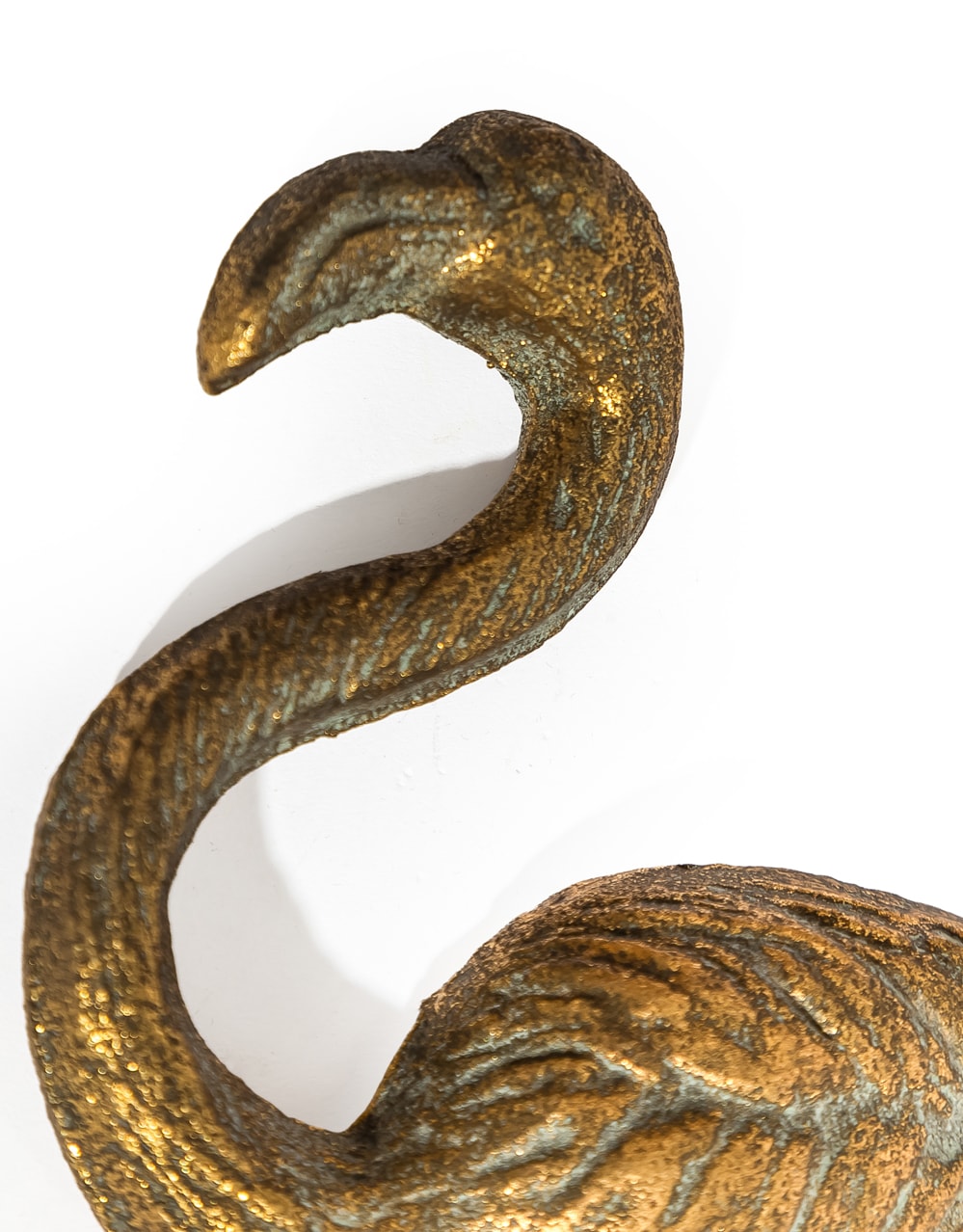 Antique Gold Flamingo Coat Hook