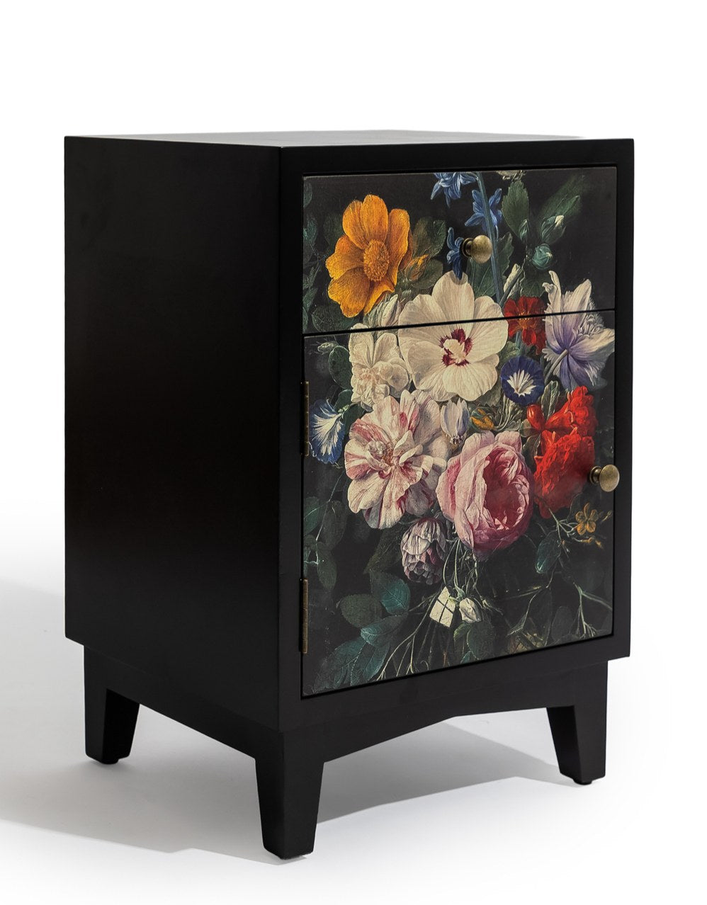 A Pair of Boho Floral Bedside Tables