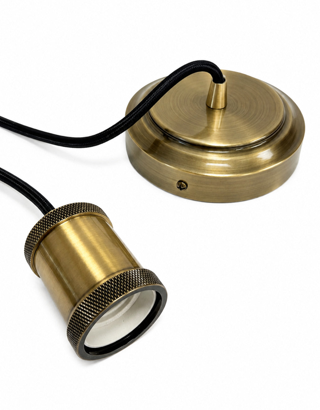 Antique Brass Pendant Cable Light