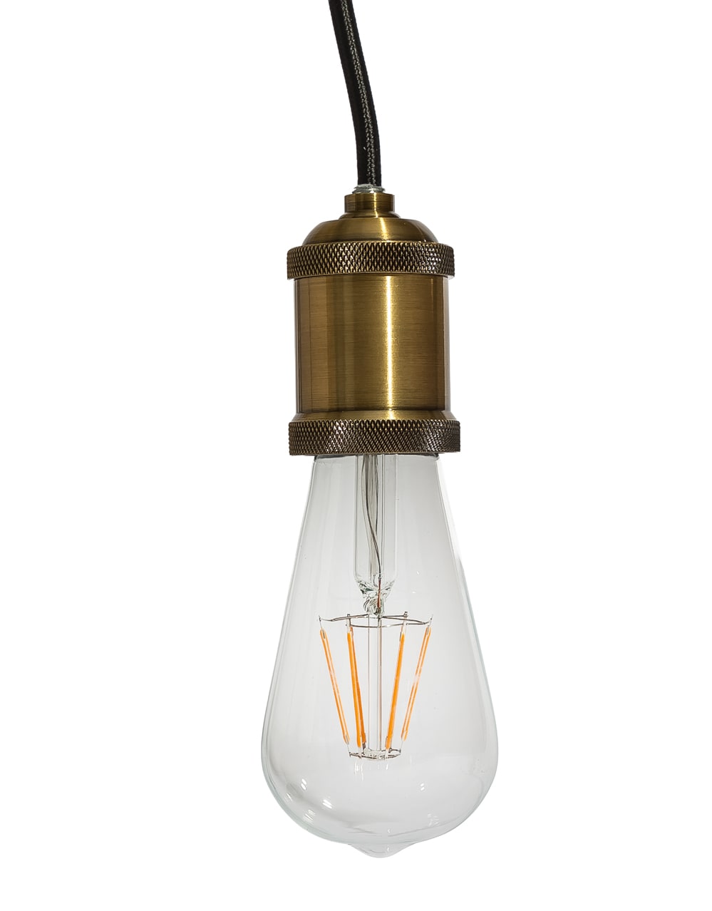 Antique Brass Pendant Cable Light