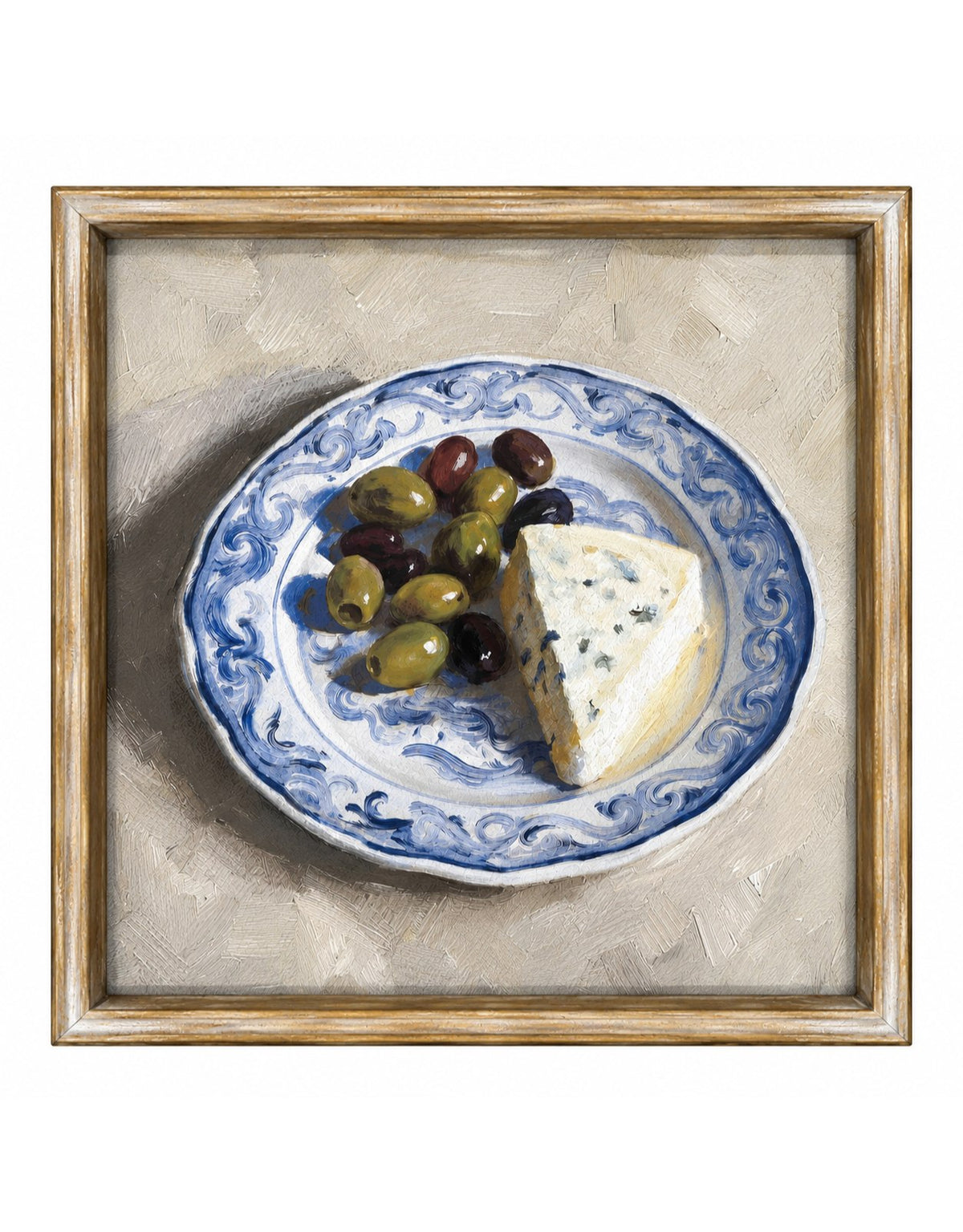 Farmhouse "Cheese Plate" Still Life Framed Print w/ Glass
