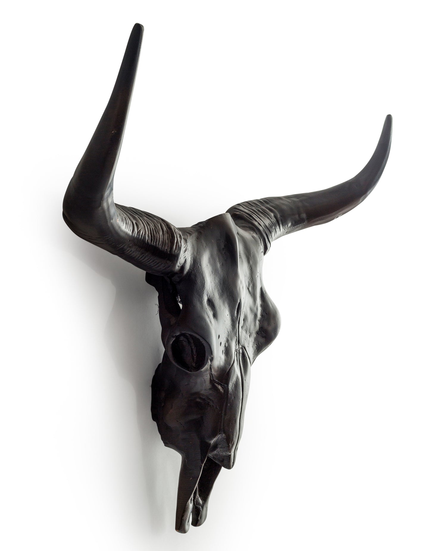 Aluminium Antique Bronze Bull Wall Skull