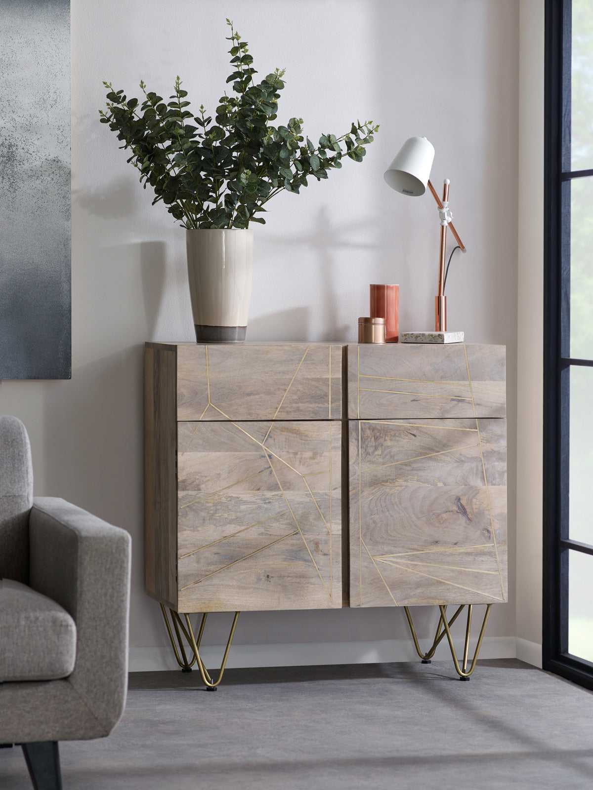 Abstract Small Sideboard