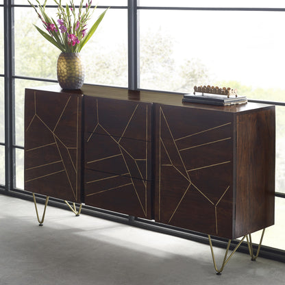 Abstract Extra Large Sideboard